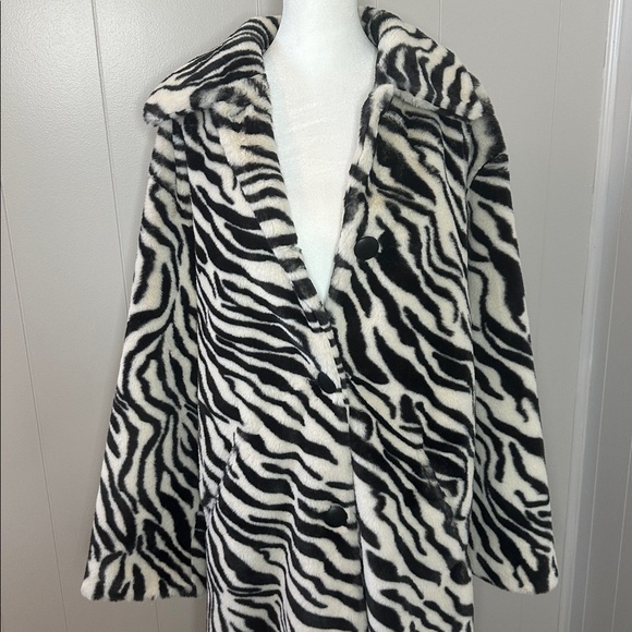 NWT Free People Perfect Zebra Maxi Jacket Size Medium - Picture 4 of 13
